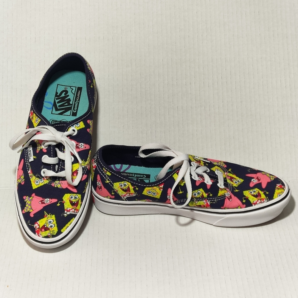 Vans x SpongeBob Sneakers Men’s 6 / Rare Collab / ComfyCush - Picture 4 of 10